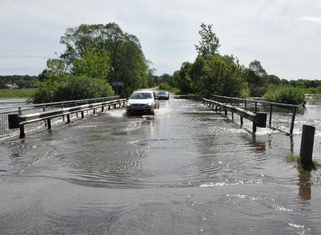 В трех районах Рязанской области подтопило мосты из-за паводка