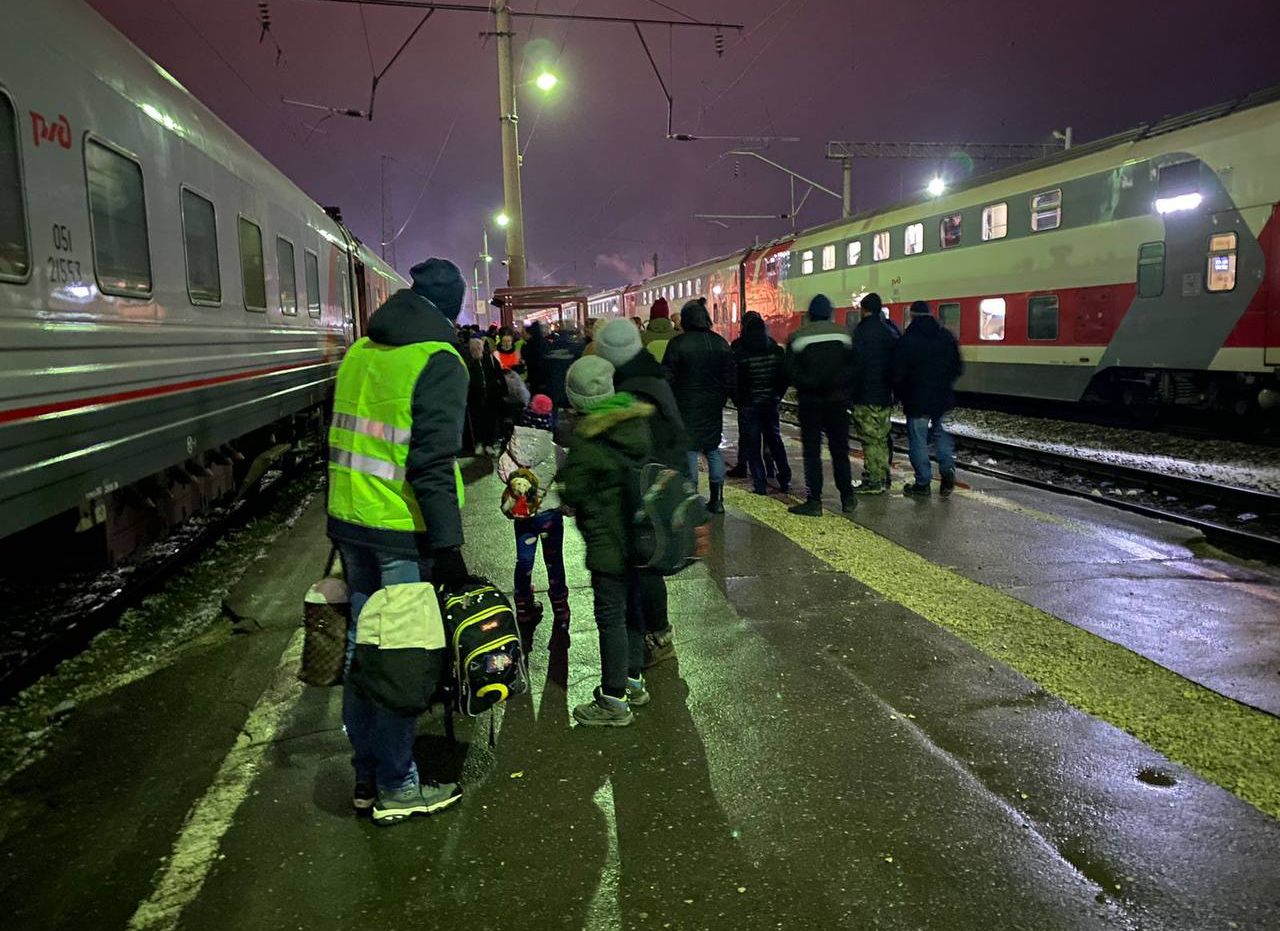 В Рязань прибыл поезд с жителями ЛНР и ДНР