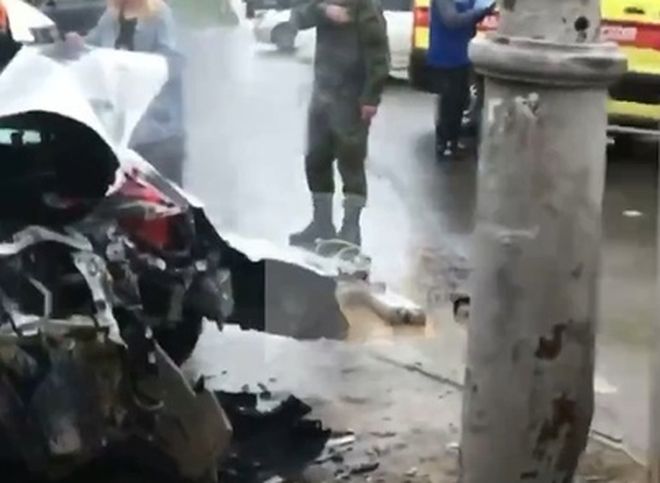 Появилось видео с места крупной аварии в Горроще