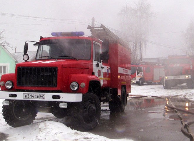 На улице Введенской произошел пожар в жилом доме
