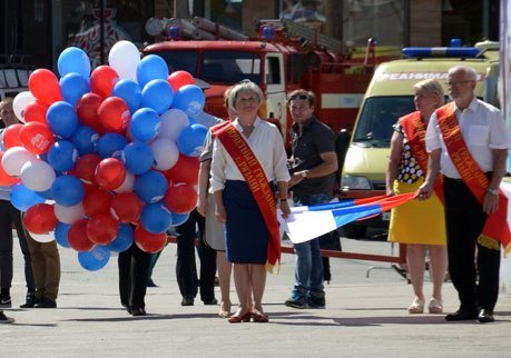 В Рязани в честь Дня России запустили триколор из шариков