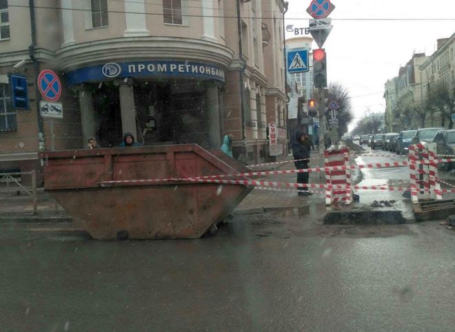 В центре Рязани на несколько дней ограничили движение транспорта