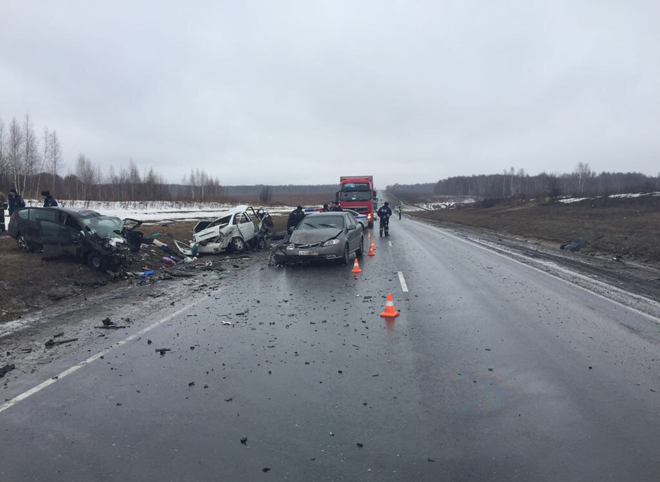 Появилось видео с места трагического ДТП в Скопинском районе