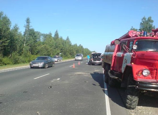 В Путятинском районе произошло массовое ДТП с грузовиком