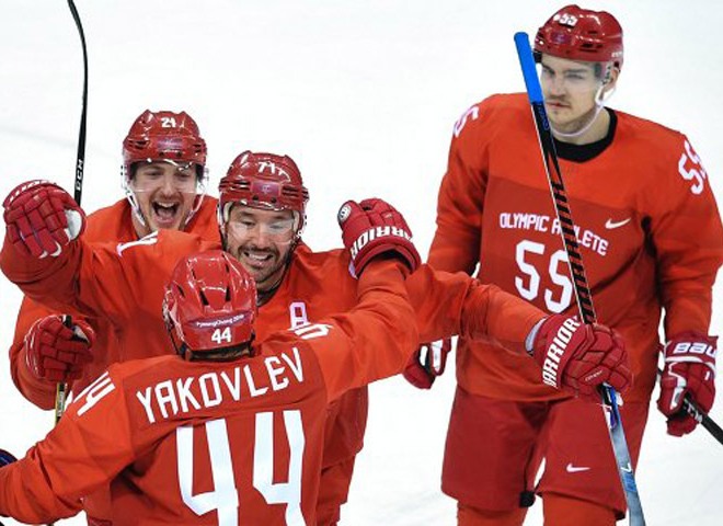 Сборная России по хоккею разгромила команду Словении на ОИ