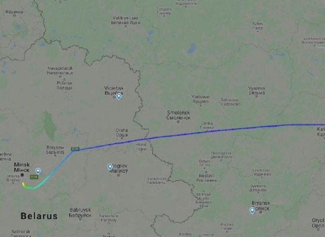 В Рязани приземлился белорусский самолет
