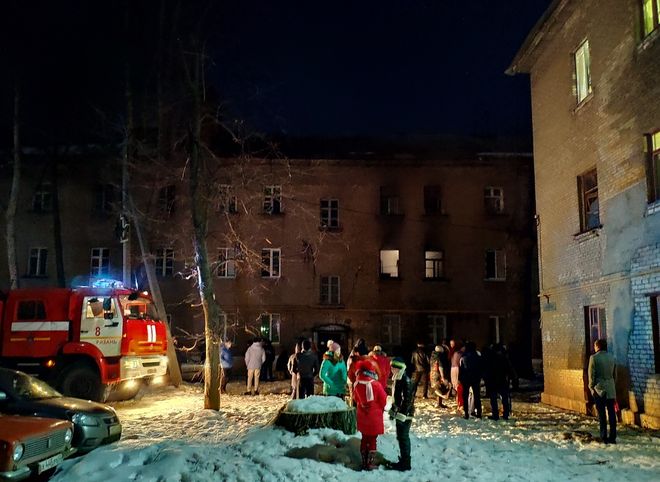 На пожаре в Приокском пострадал мужчина