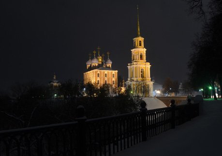 Рязанскому кремлю вернули подсветку