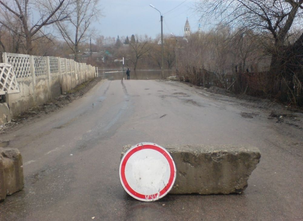 В Михайлове подтопило низководный мост