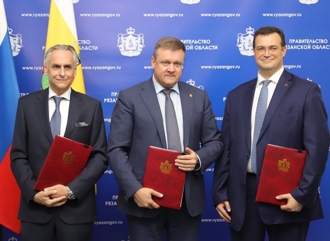 Губернатор подписал соглашение о строительстве сухого порта в Рязани