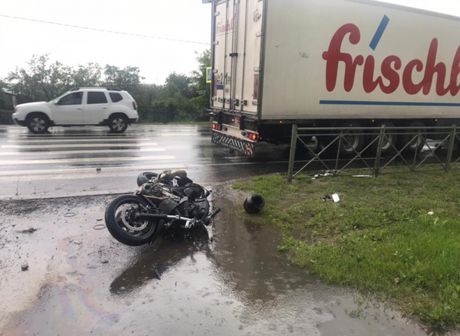 В ДТП на трассе М5 в Рязанской области погиб 40-летний мотоциклист