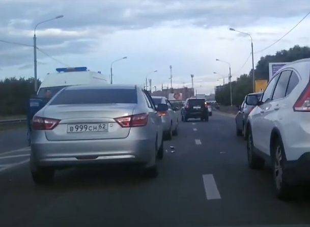 Из-за массового ДТП на Муромском шоссе образовалась пробка
