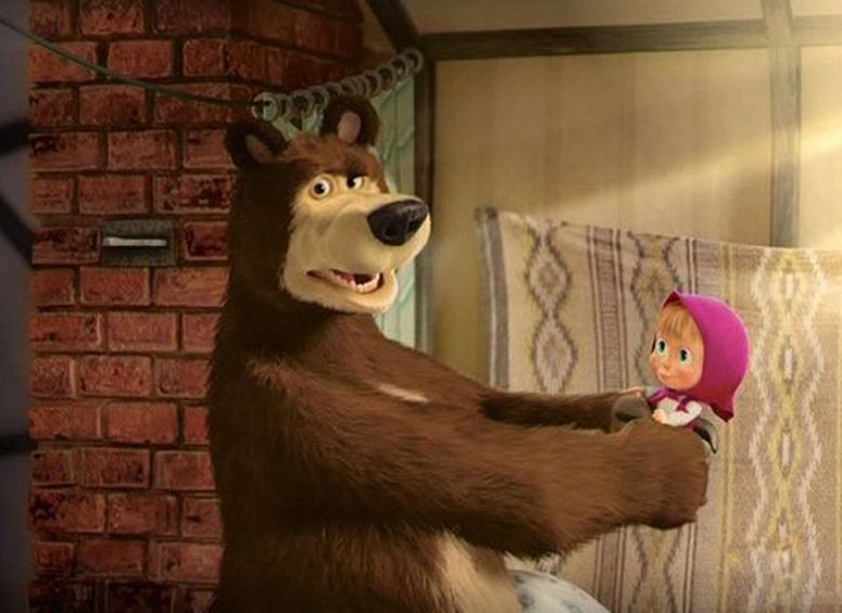 В Великобритании сравнили героиню мульсериала «Маша и Медведь» с Путиным