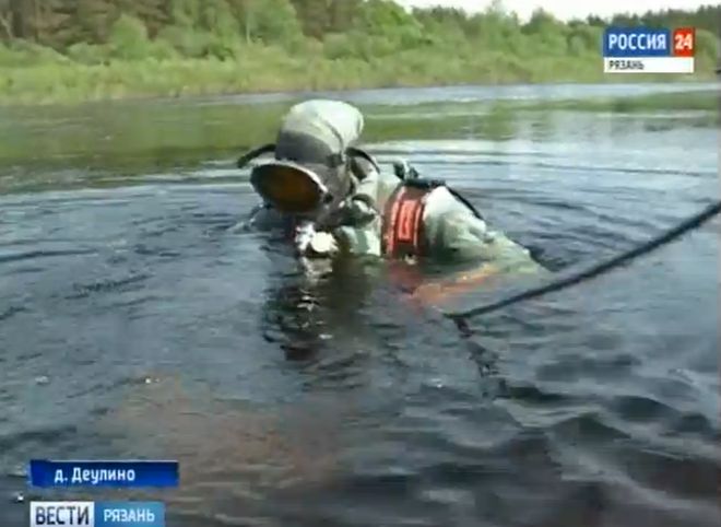 Рязанский телеканал показал кадры с места трагедии на реке Пре