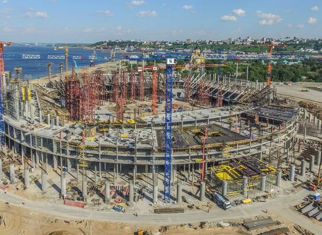 МЧС пожаловалось в ФСБ на строителей стадиона к ЧМ-2018 в Нижнем Новгороде