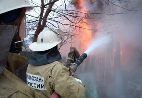 На пожаре под Рязанью огнеборцы спасли четырех детей