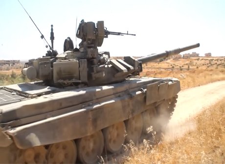 Уникальный российский танк Т-90К попал на видео в Сирии