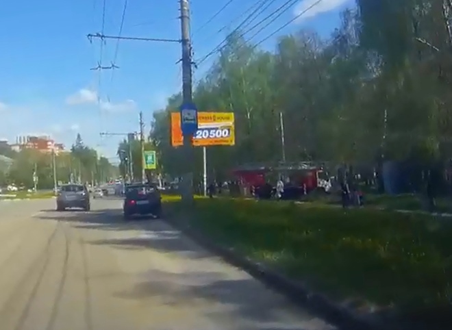 Опубликовано видео с места пожара в рязанской больнице №10