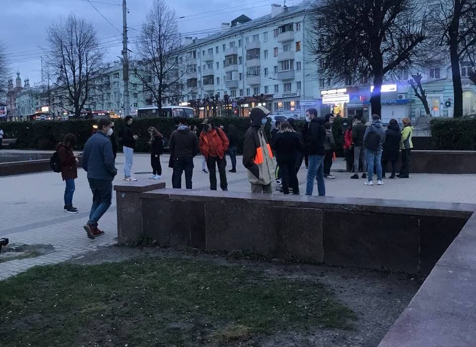 Акция протеста в Рязани перемещается на площадь Театральную