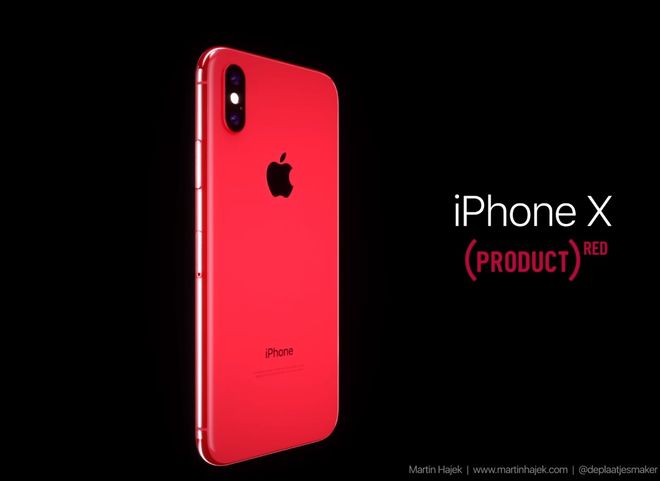 Красный iPhone X появился на видео