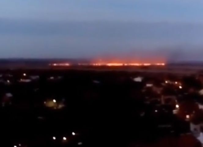 Видео: в пойме Оки горят поля