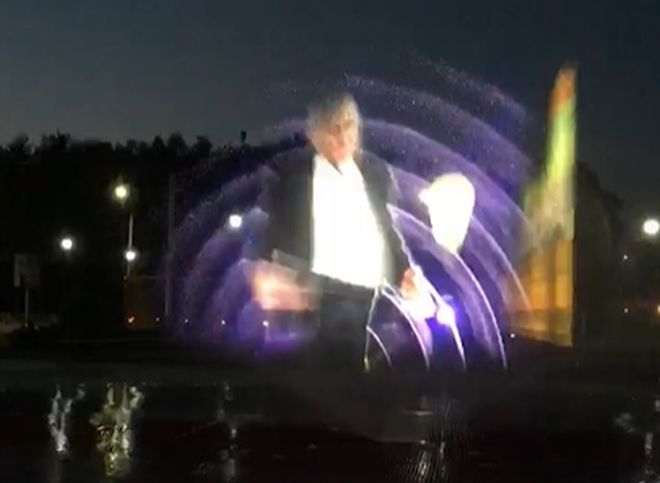 Светомузыкальный фонтан на Московском запустили в тестовом режиме (видео)