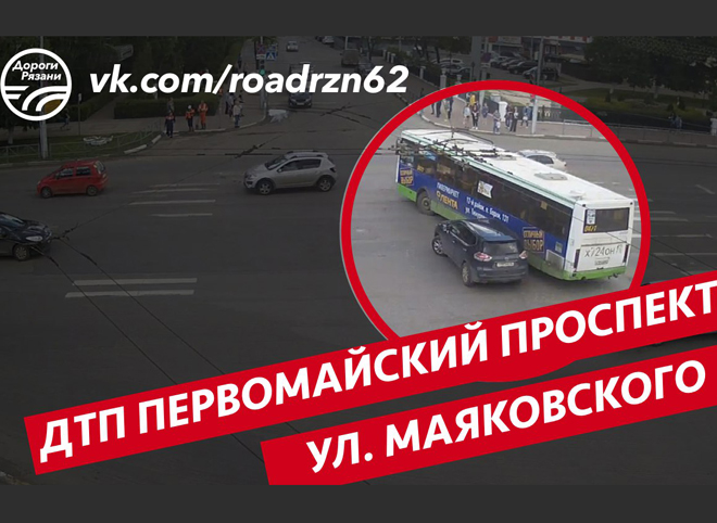 На Первомайском проспекте столкнулись автобус и внедорожник