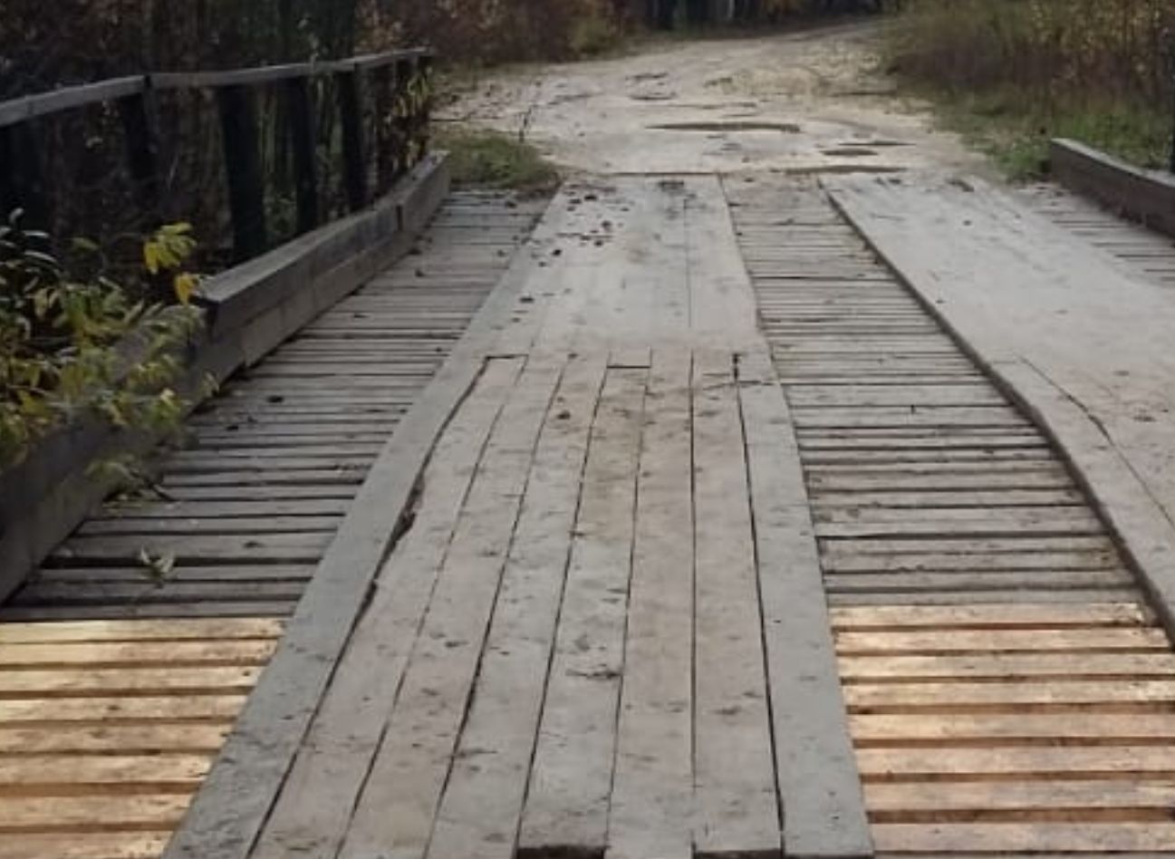 В Касимовском районе восстановили движение по разрушенному мосту