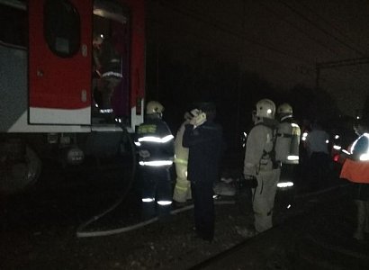 После возгорания пассажирского поезда в Рязани следователи начали проверку