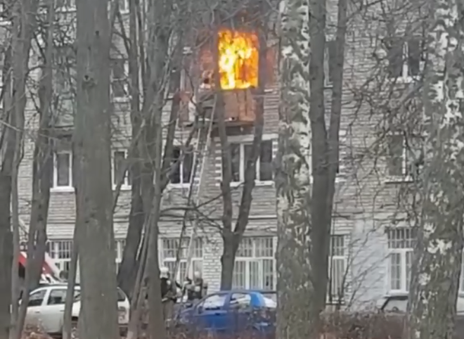 В доме на улице Карла Маркса произошел пожар