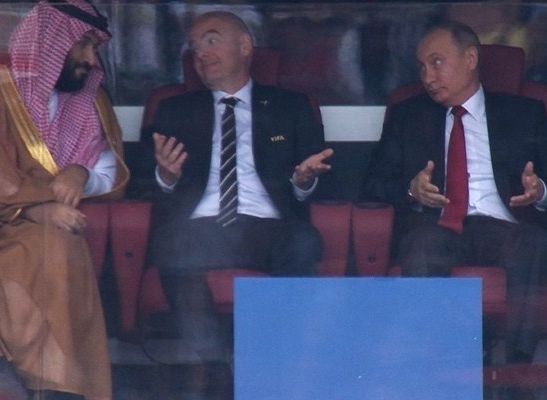 Песков объяснил жесты Путина во время матча Россия – Саудовская Аравия