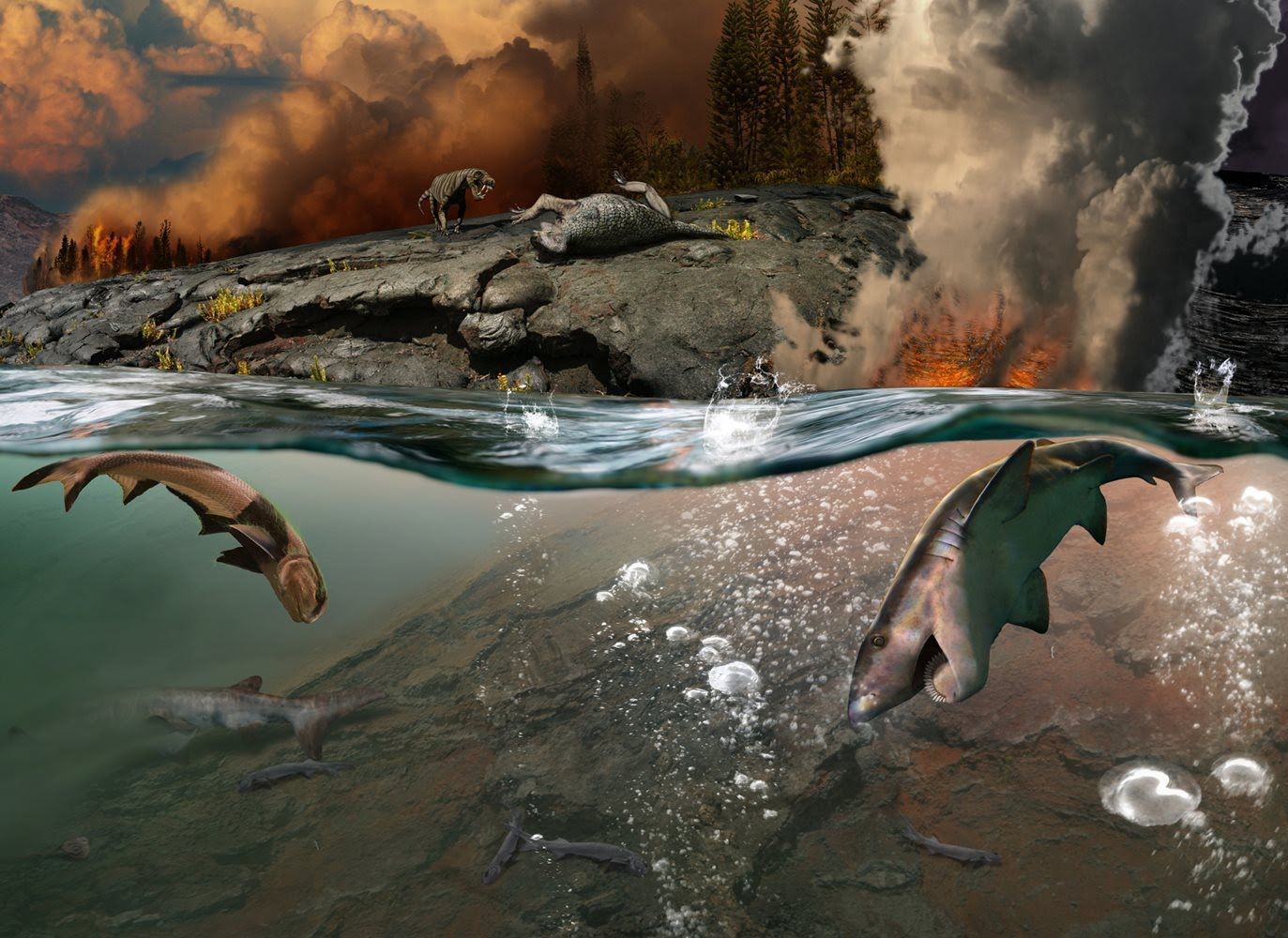 Ученые: самое массовое вымирание в истории Земли произошло из-за ядовитых газов