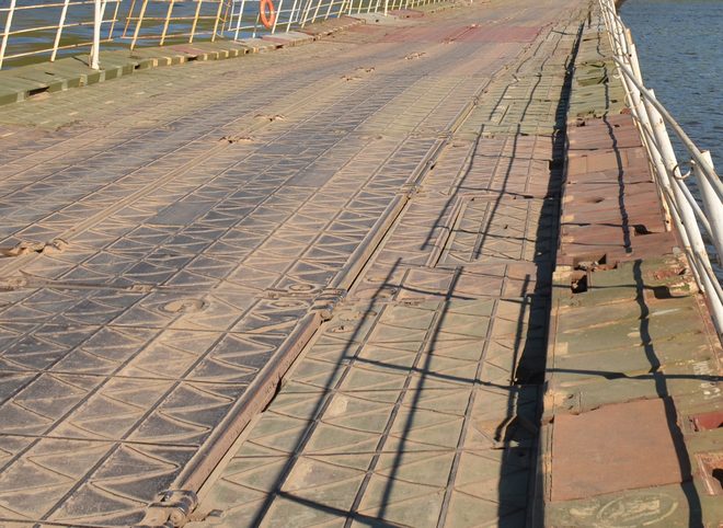 Восстановлено движение по понтонному мосту через Оку в Спасском районе