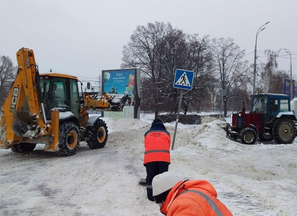 Администрация отчиталась об уборке снега с улиц Рязани