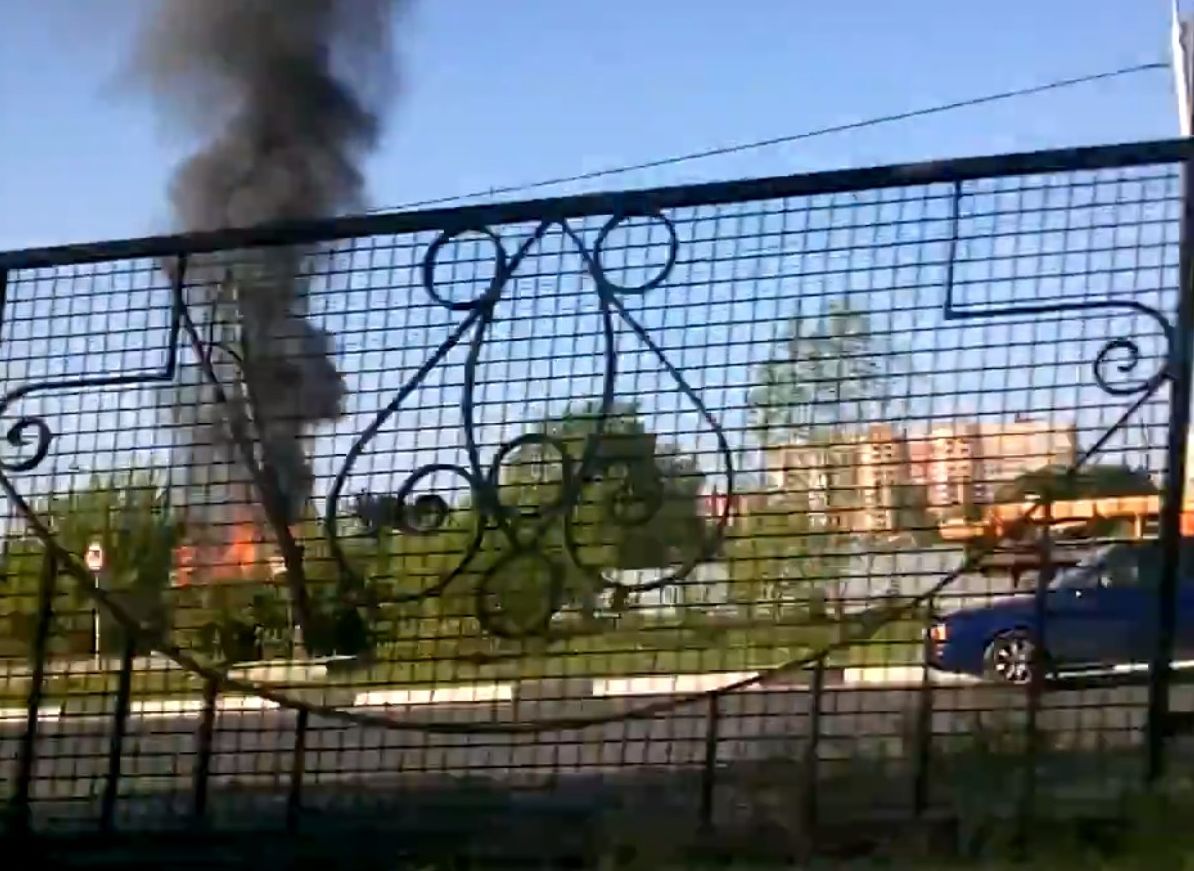 В МЧС прокомментировали крупное возгорание на Московском шоссе