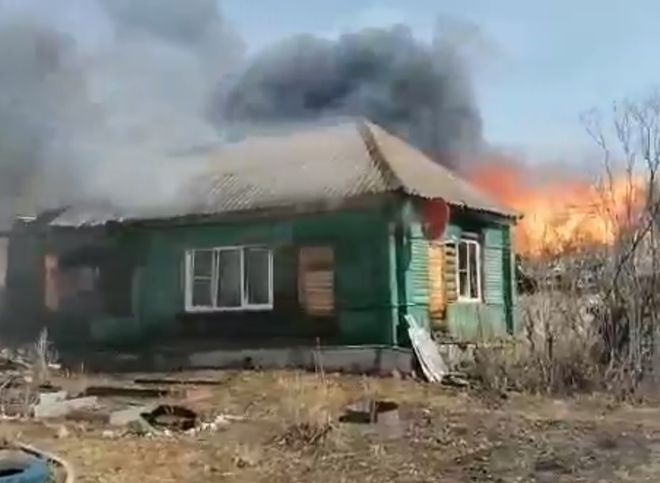 В Михайловском районе сгорели два дачных дома