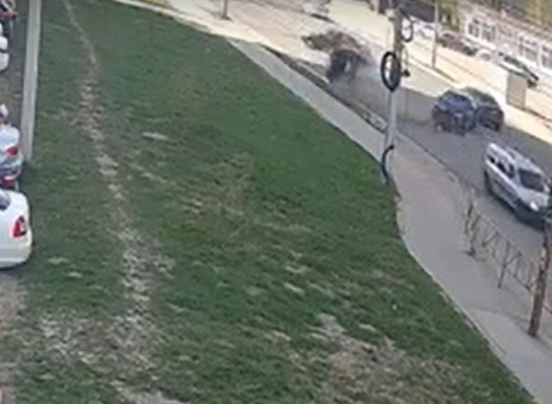 ДТП с переворотом на Касимовском шоссе попало на видео
