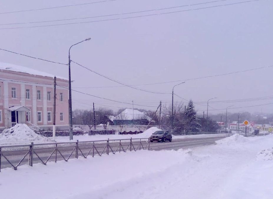 В Путятинском районе из-за снегопада произошло массовое отключение света