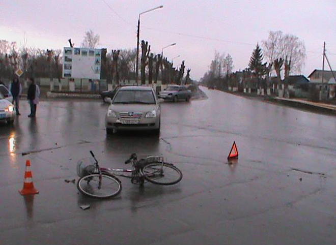 В Рязанской области иномарка сбила велосипедиста