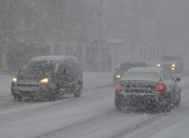 Рязанская ГИБДД обратилась к водителям в связи с надвигающимся снегопадом