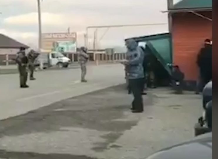 Самоподрыв смертницы в Грозном попал на видео