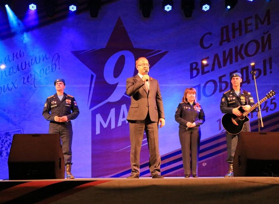 Празднование Дня Победы в Рязани завершилось концертом и поздравлениями от мэра