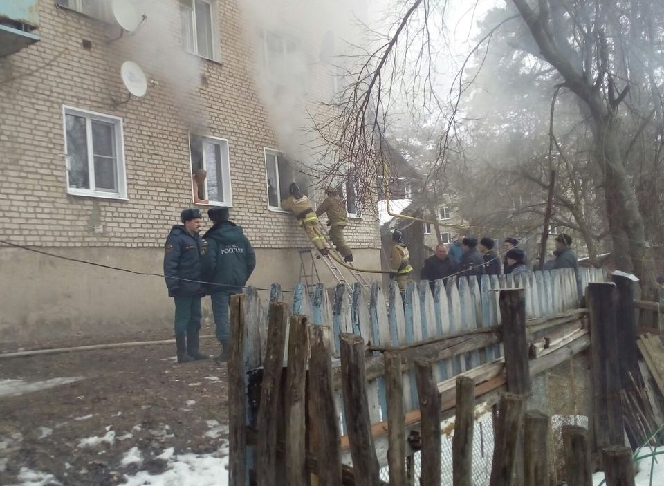 На пожаре в Касимове спасен хозяин загоревшейся квартиры
