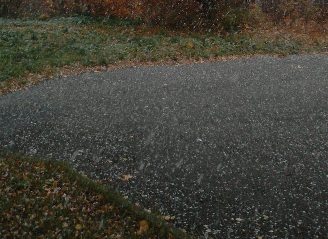 Под Рязанью выпал первый снег
