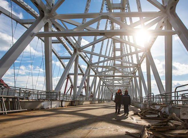На стройке Крымского моста погиб рабочий