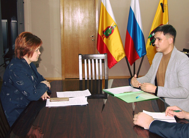 Мэр Рязани встретилась с руководителем городского волонтерского центра