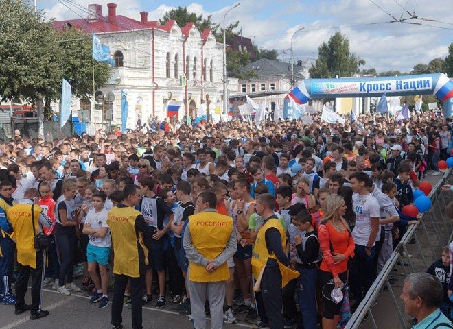 На «Кросс нации-2017» в Рязани пришло около пяти тысяч человек