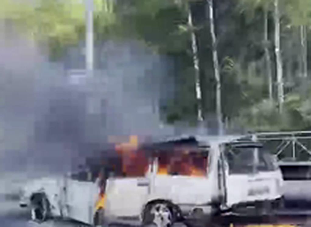 В Ленинградской области двое детей сгорели в машине после ДТП