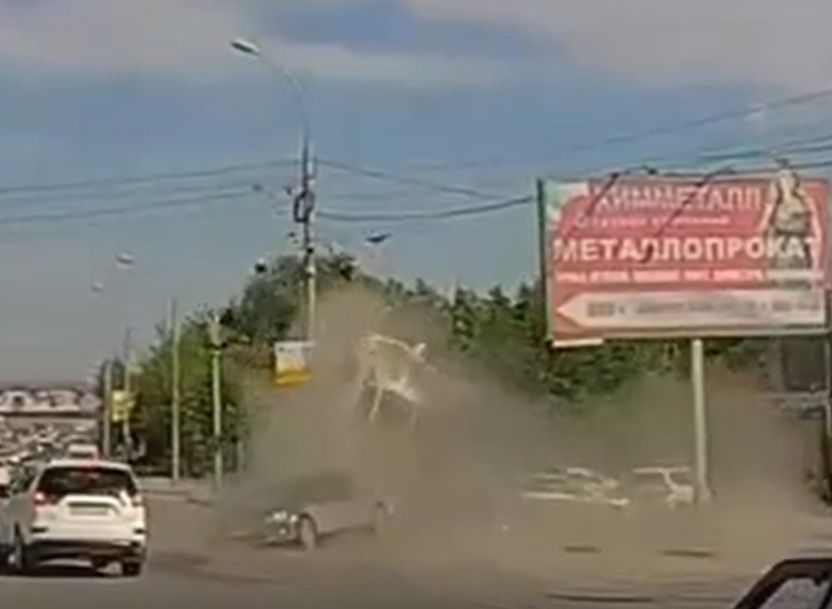 В Новосибирске Toyota перевернулась пять раз после ДТП, водитель погиб на месте
