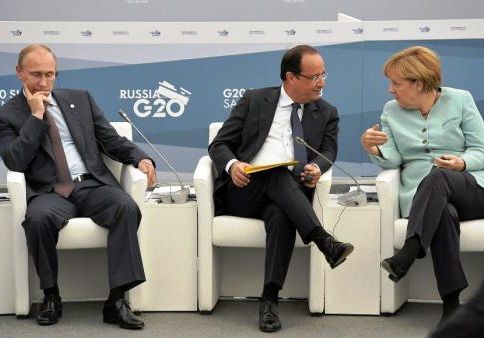 Олланд и Меркель обсудят с Путиным войну на Украине